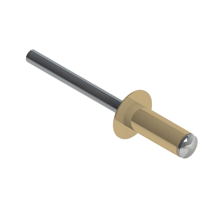 Заклёпка вытяжная Daxmer 3,2х8 RAL 1014 (20х1000шт) ал/ст