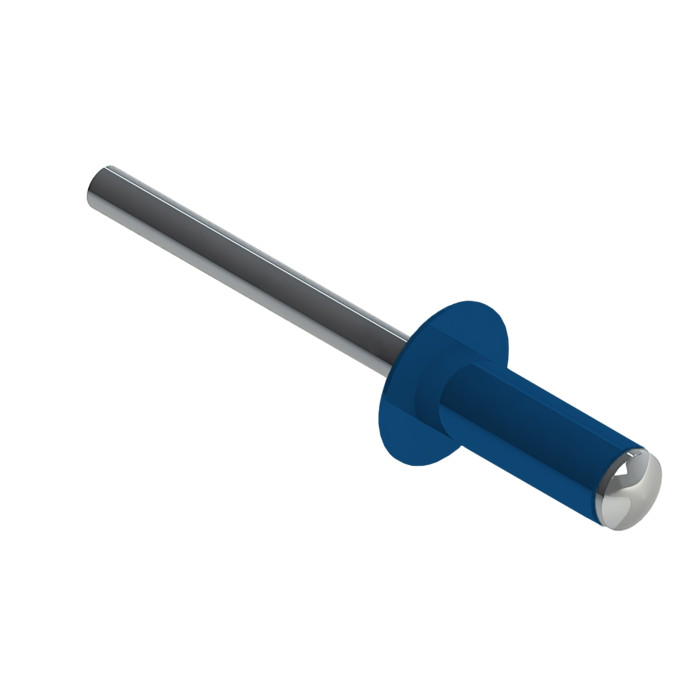 Заклёпка вытяжная Daxmer 4,0х10 RAL 5005 (10х1000шт) ал/ст