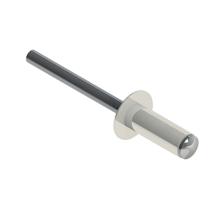 Заклёпка вытяжная Daxmer 4,0х12 RAL 9010 (500шт) сталь/сталь